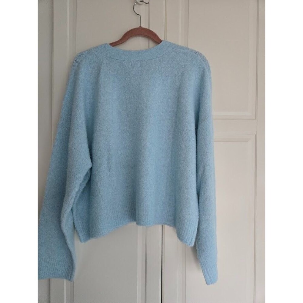 Auden Women's Sweater Cardigan, Light Blue - Size 1X - NEW - Picture 6 of 6